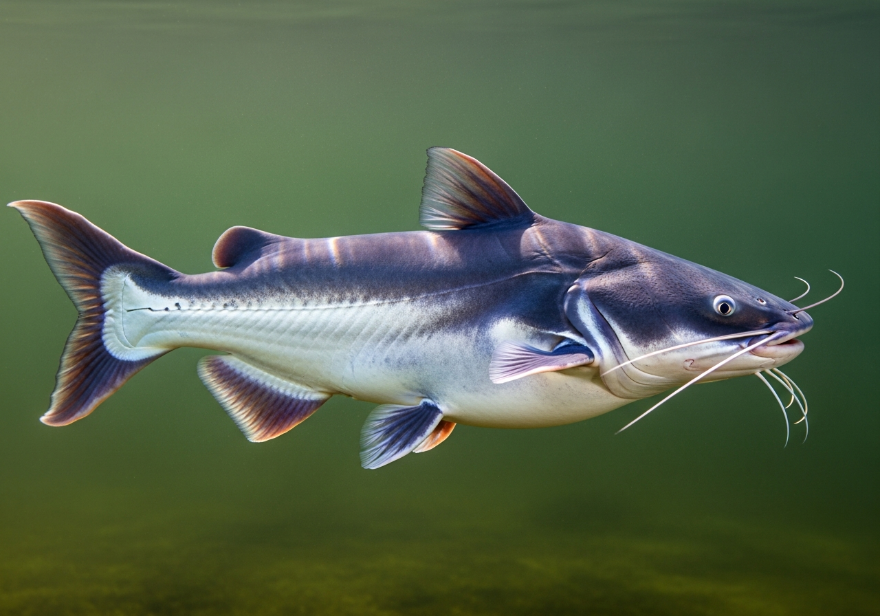 Blue Catfish (Ictalurus furcatus) fish species