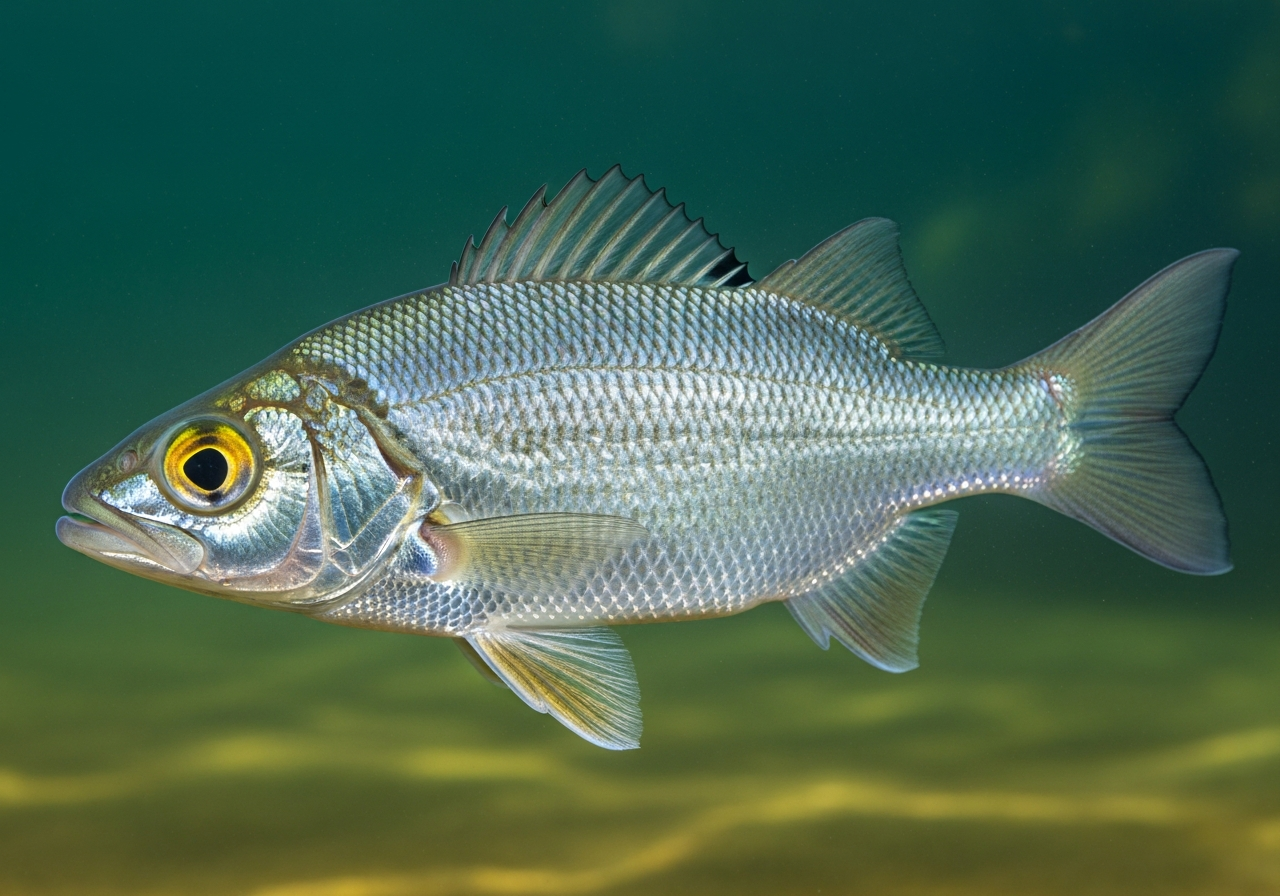 Goldeye (Hiodon alosoides) fish species