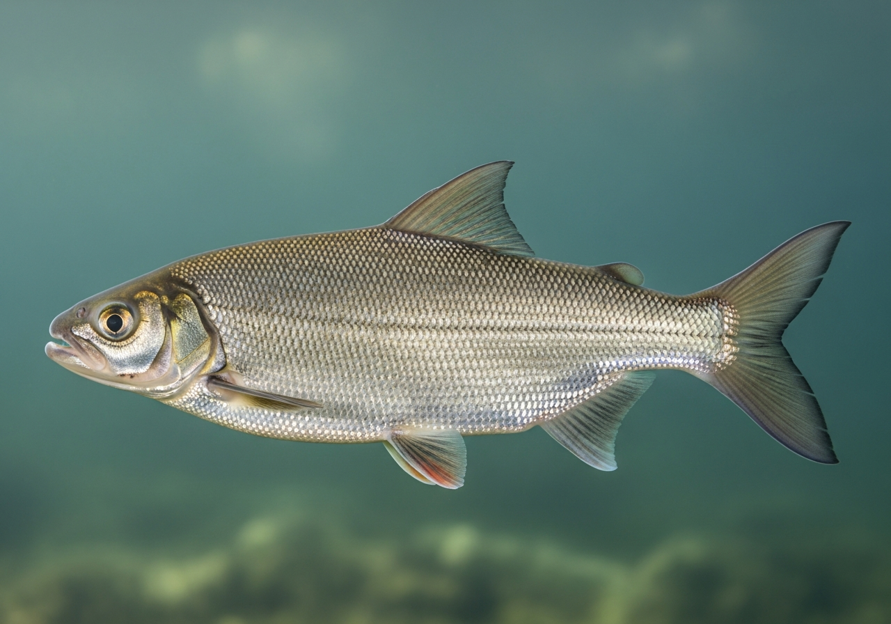Lake Whitefish (Coregonus clupeaformis) fish species