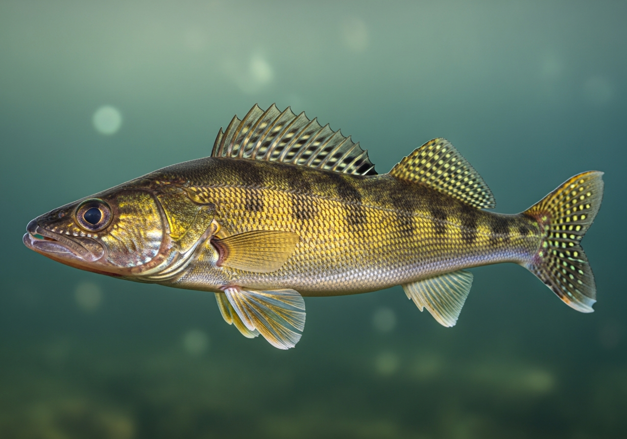Sauger (Sander canadensis) fish species